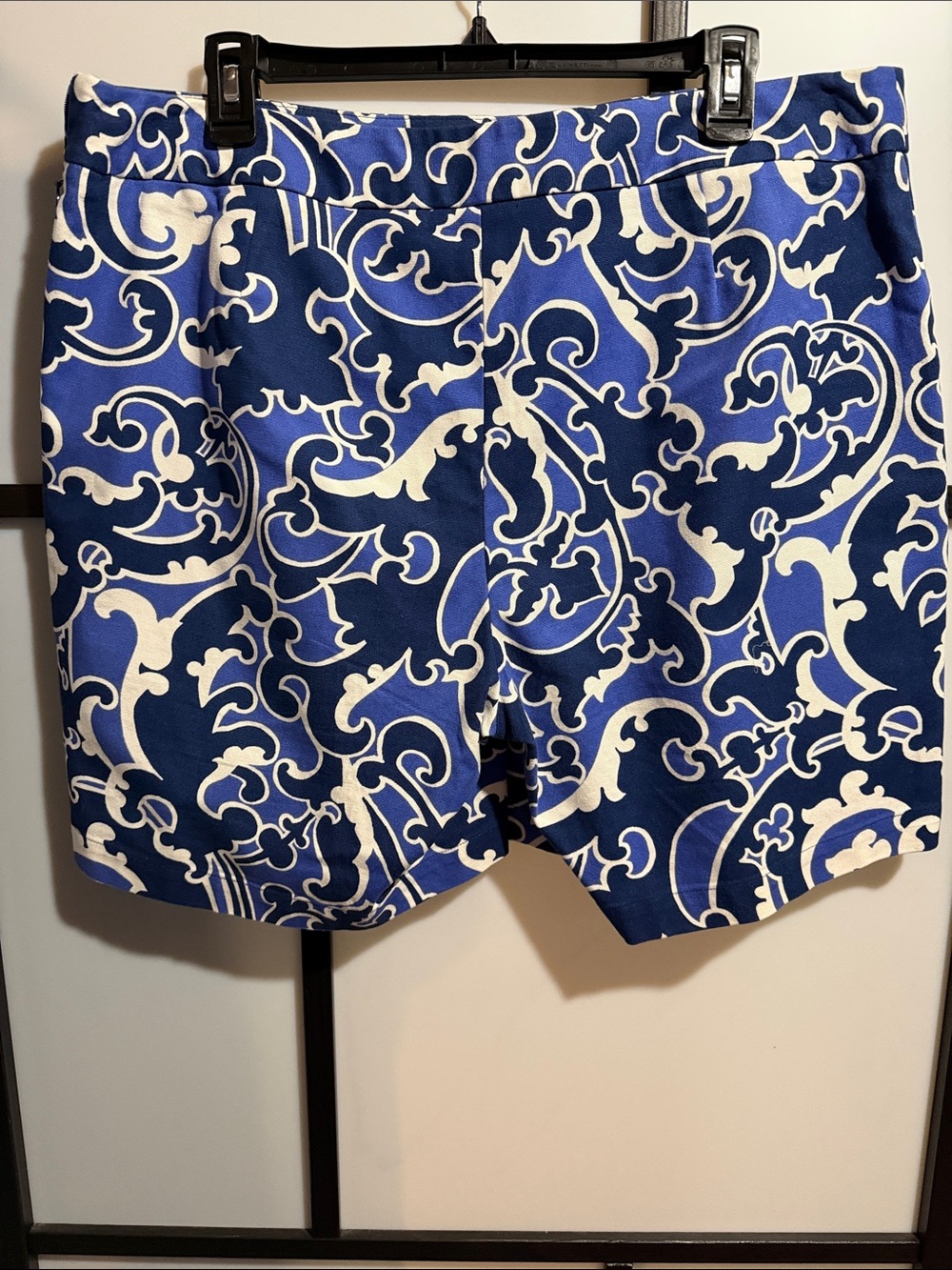 Blue and White Patterned Women's Skort - Picture 2 of 3